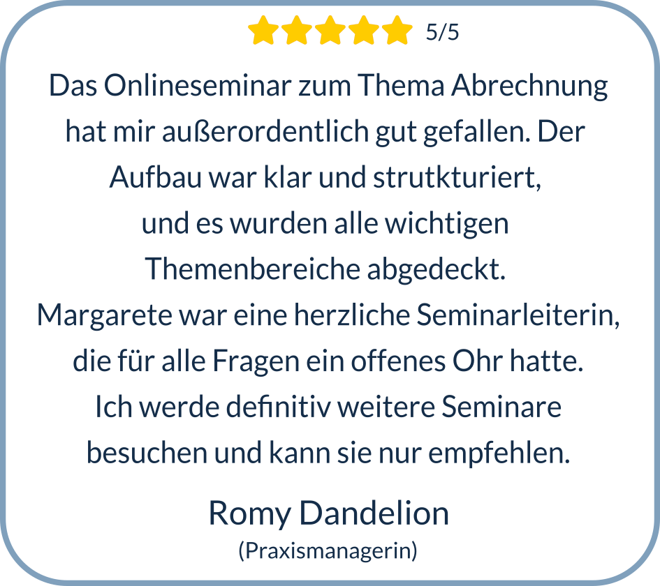 Fortbildung Rezeption